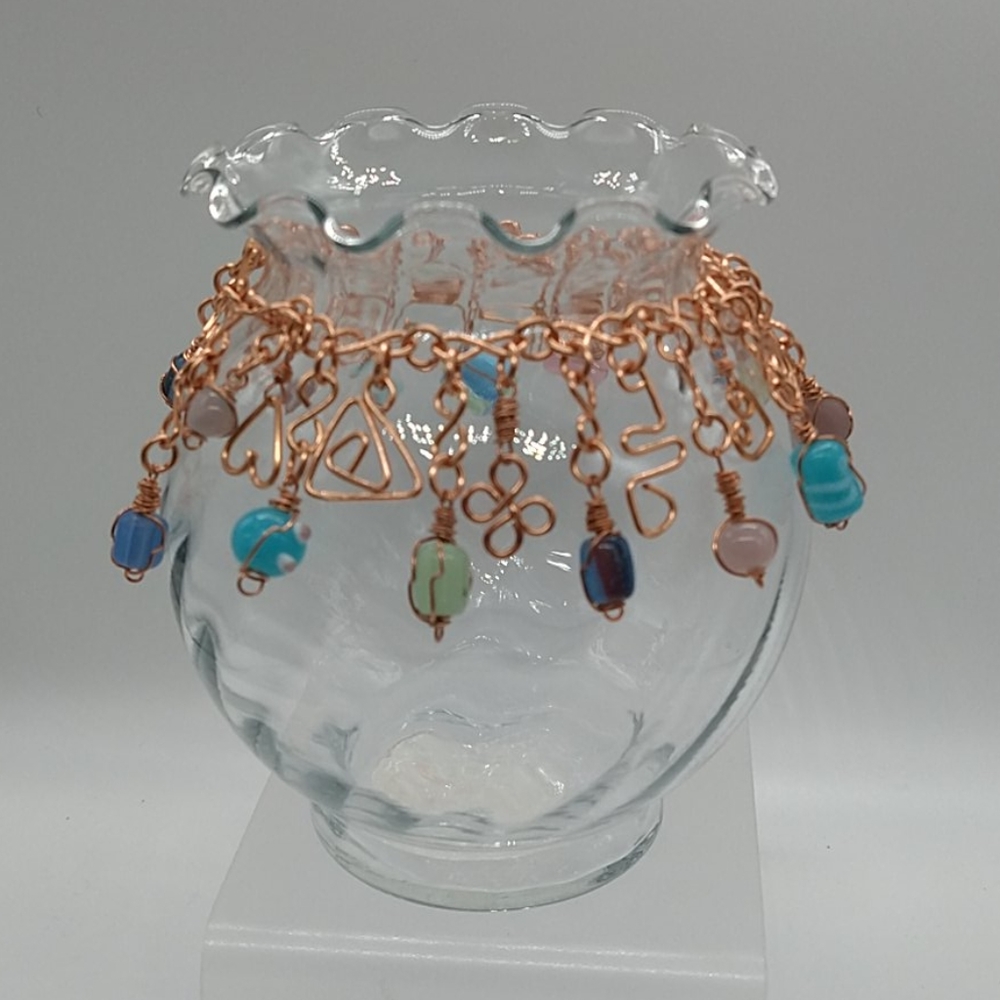Beaded Vase by Vekasy's